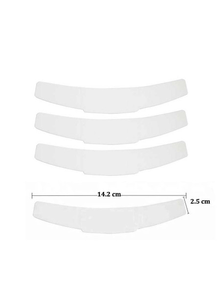 Weiße Klerikerkragen für Priesterhemd – 4er-Pack