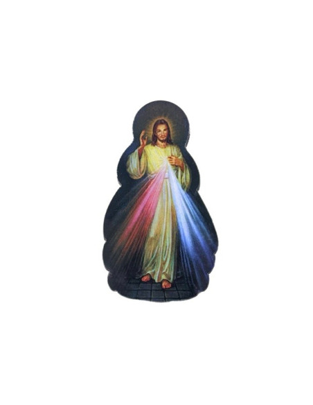 Magnet Barmherziger Christus aus Holz – 2,5 x 5 cm