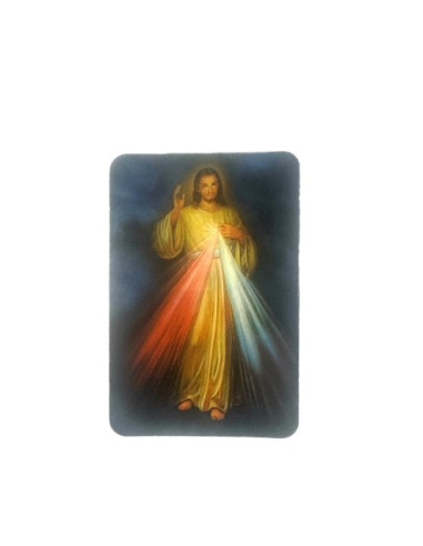 Aimant magnétique Christ Miséricordieux – PVC 4×6 cm