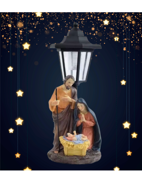 Holy Family Solar Statue – Outdoor Decoration
