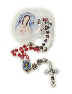 Rosa Mystica Rosary – Semi-crystal Beads 6 mm – 40 cm