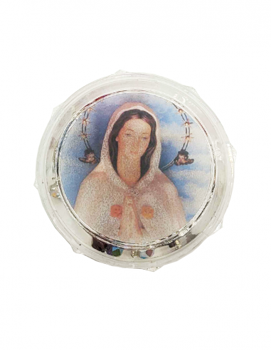 Rosenkranz Rosa Mystica – Halbkristallperlen 6 mm – 40 cm