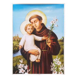 Póster de san Antonio de Padua en papel vinílico – 50 × 70 cm