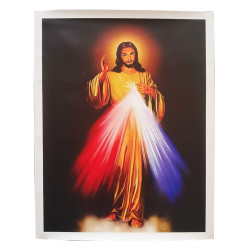 Póster Jesús Misericordioso en lienzo – 33 × 42,5 cm