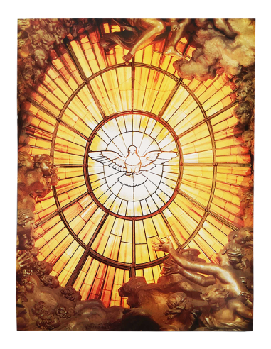 Holy Spirit Poster – Luminous Dove – 50 × 70 cm