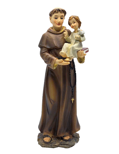 Statua Sant’Antonio 13,5 cm – Resina dipinta a mano