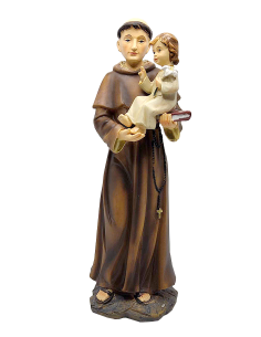 Saint Anthony Statue 20 cm – Hand-painted Resin