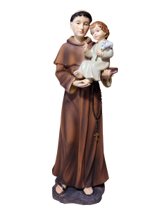 Statue des Heiligen Antonius von Padua aus Harz – 20 cm