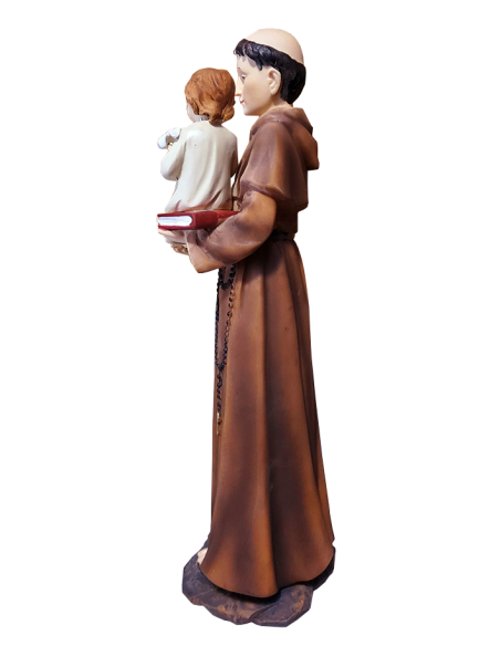 Statue des Heiligen Antonius von Padua aus Harz – 20 cm