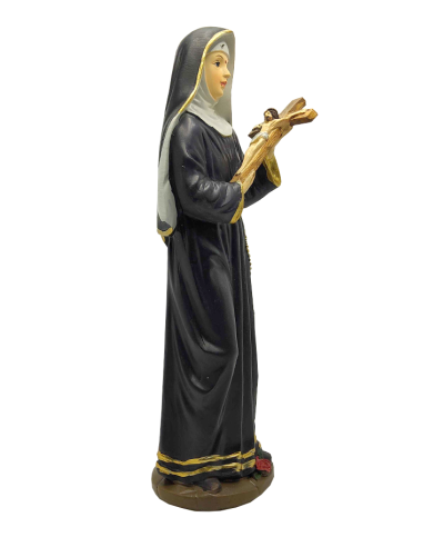 Statue Sainte Rita en résine hauteur 21 cm