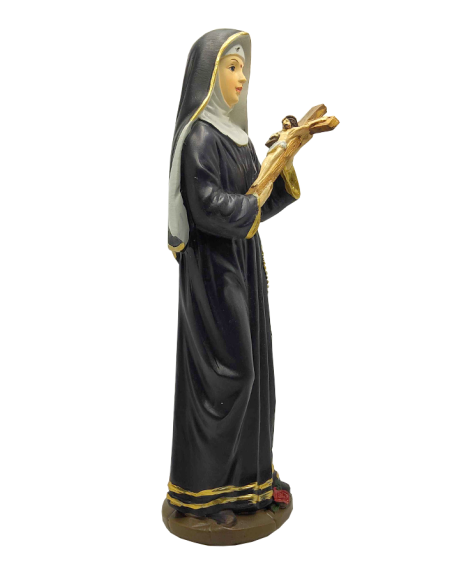 Statue Sainte Rita en résine hauteur 21 cm