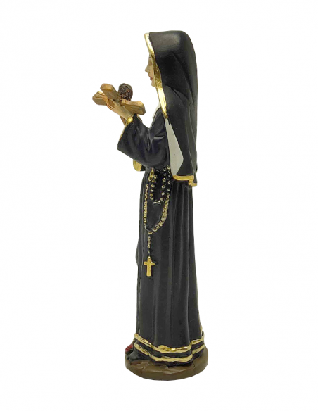 Statue Sainte Rita en résine hauteur 13 cm