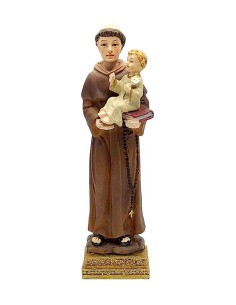 Saint Anthony Statue 10 cm – Hand-painted Resin