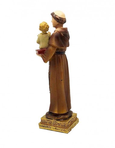 Estatua San Antonio 10 cm – Resina pintada a mano