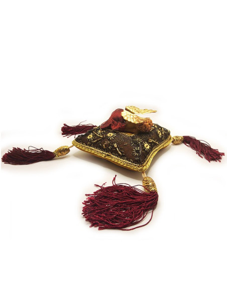 Coussin Ange Endormi – Terre cuite artisanale – Décoration religieuse | Religieux Saint Christophe