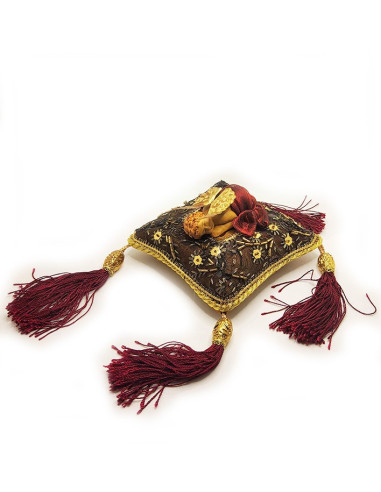 Coussin Ange Endormi – Terre cuite artisanale – Décoration religieuse | Religieux Saint Christophe