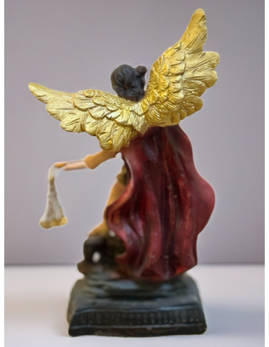 Statua di San Michele Arcangelo in Resina – 11 cm – Dipinta a Mano