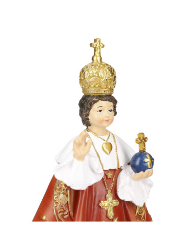 Statue Petit Jésus de Prague – 22 cm – Résine Peinte à la Main