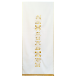 Lectern Veil – Embroidered with golden floral borders at the center