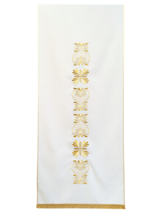 Lectern Veil – Embroidered with golden floral borders at the center