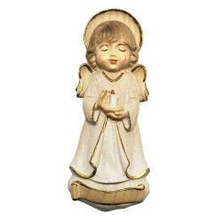 Piccolo Angelo Custode - Targhetta da parete artigianale in legno - 11 cm