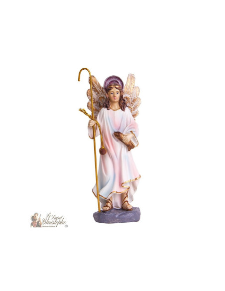 Statue Saint Raphaël 15 cm – Statue religieuse en résine peinte main