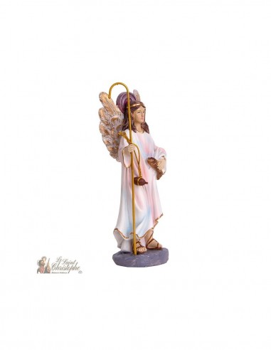 Saint Raphael Statue 15 cm – Hand-Painted Religious Resin Statue