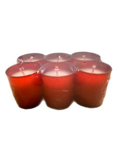 Lumino rosso 24 h – Candela votiva per contenitori in plastica