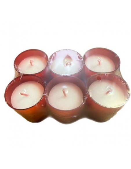 Red Memorial Candle 24h – Votive Candle for Plastic Containers