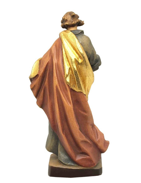 Beeldje van Sint Mattheüs - Houten Handwerk - 14 cm