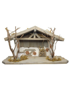 Set 8 Animali Fattoria In Resina Per Presepe - Statuine Natalizie 8 Cm
