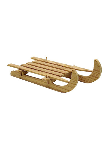 Houten slee - Decoratie voor kerststallen - 10 cm