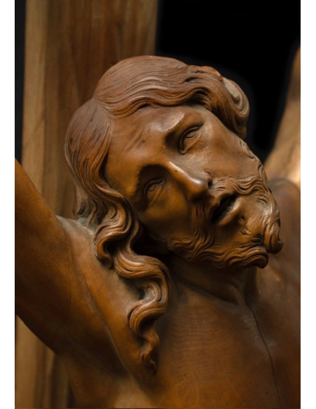 Christ on the Cross – 18th Century Wooden Sculpture | Walther Pompe, Antwerp School