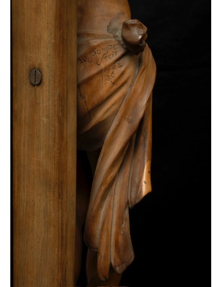 Cristo en la cruz – Escultura en madera siglo XVIII | Walther Pompe, Escuela de Amberes