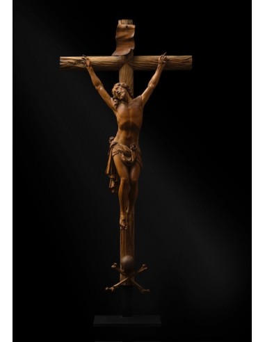 Christus aan het kruis – Houten sculptuur 18e eeuw | Walther Pompe, Antwerpse school