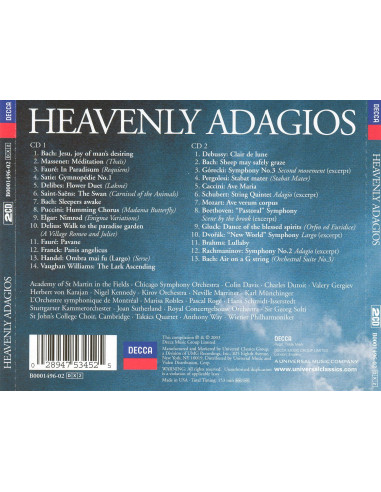Heavenly Adagios - CD