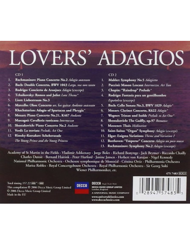 Lovers' Adagios - CD