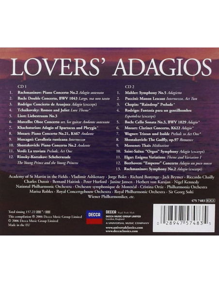 Lovers' Adagios - CD