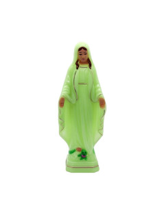 Estatua Virgen Milagrosa fluorescente 18 cm – Brilla en la oscuridad