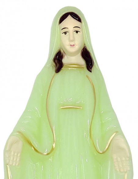 Statue Vierge Miraculeuse fluorescente 35 cm – Brille dans l’obscurité