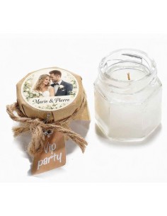 Scented candle jar jam customizable