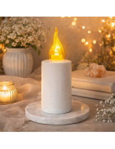 LED-Kerze mit flackernder Flamme 109mm | Universal-Nachfüllung 1200h