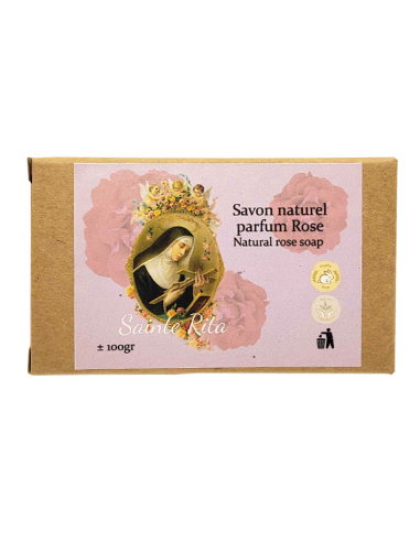 Handcrafted Soap with Saint Rita of Cascia