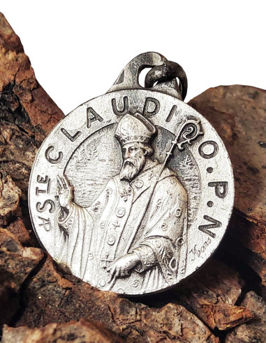 Medaglia di San Claudio in argento 925