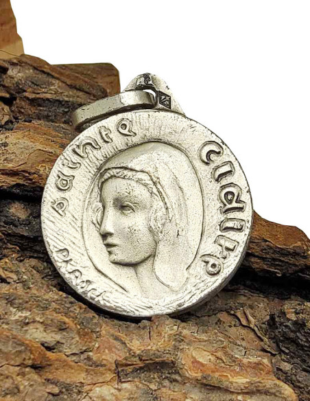 Medalla de Santa Clara en plata de ley 925