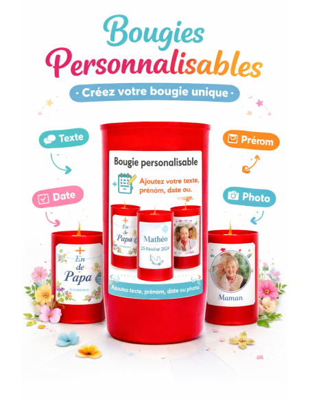 Personaliseerbaar olielampje (brandduur 2,5 dagen)