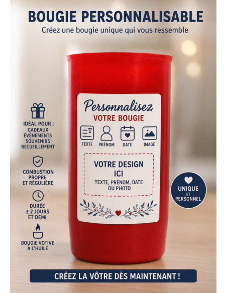Custom Oil Candle – 2.5 Days | Text & Photo
