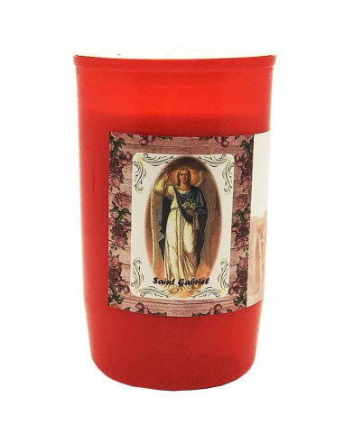 Candela votiva a olio – San Gabriele Arcangelo (durata 2,5 giorni)