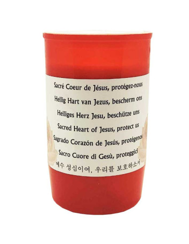Candle at the Sacred Heart of Jesus Combustion 2 and a half days