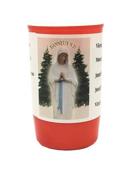 Oil Prayer Candle – Virgin of the Poor of Banneux (Burning time 2.5 days)